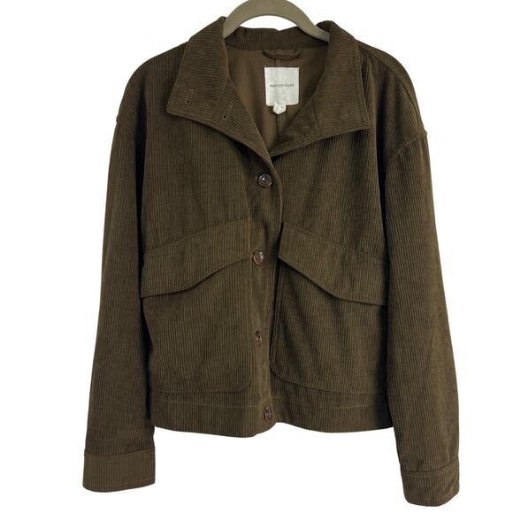 Avec Les Filles Jackets & Blazers - Avec Les Filles Anthropologie Corduroy Oversized Shirt Jacket Women's S Western